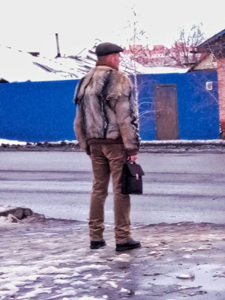 Зима близко: в соцсетях обсуждают омича в куртке из волчьей шкуры