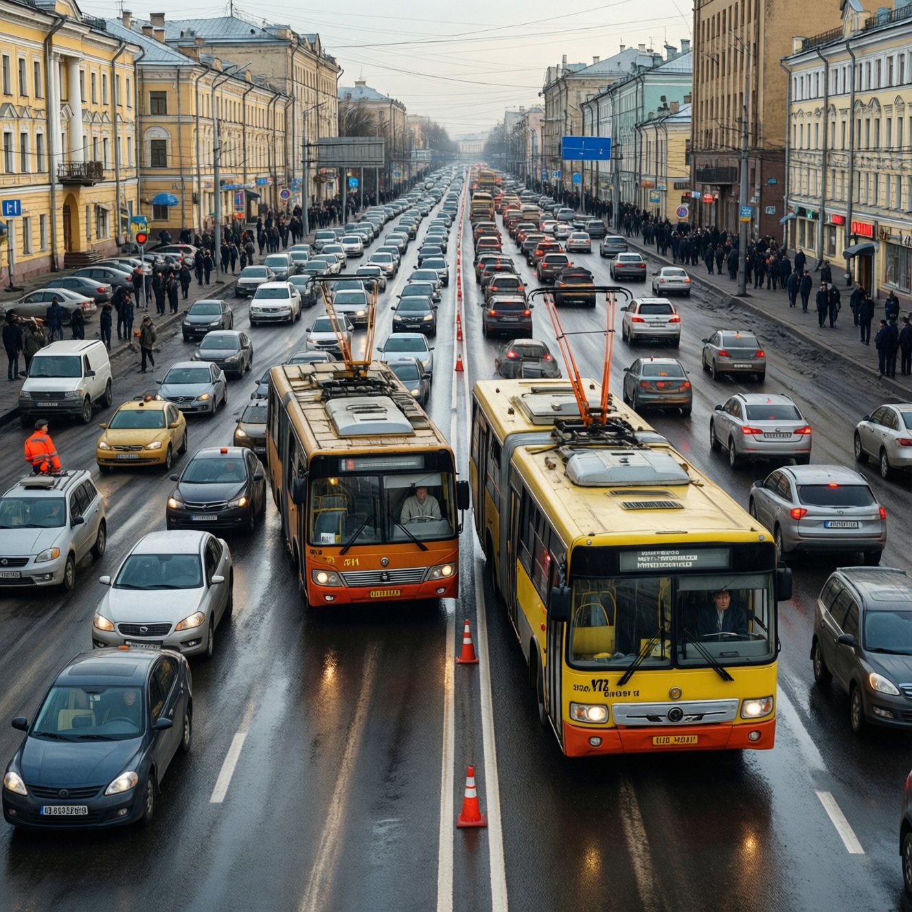 В Омске экстренно скорректировали движение троллейбусов из-за дорожной ситуации В Омске экстренно скорректировали движение троллейбусов из-за дорожной ситуации